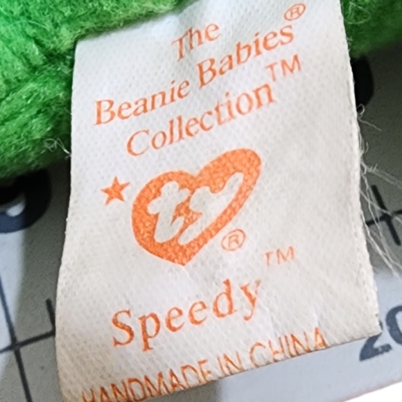 Ty beanie turtles"speedy"6 in and 4 in  1993 - Picture 7 of 8